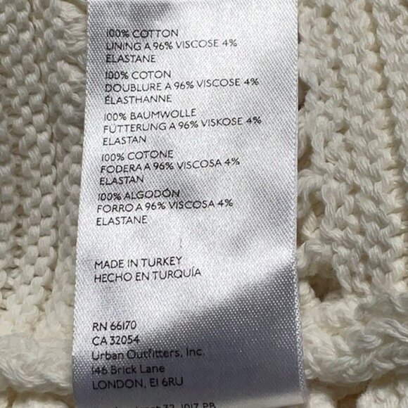 Free People Devvy Knit Mini Dress in Off White Size Medium NWOT - Picture 10 of 11